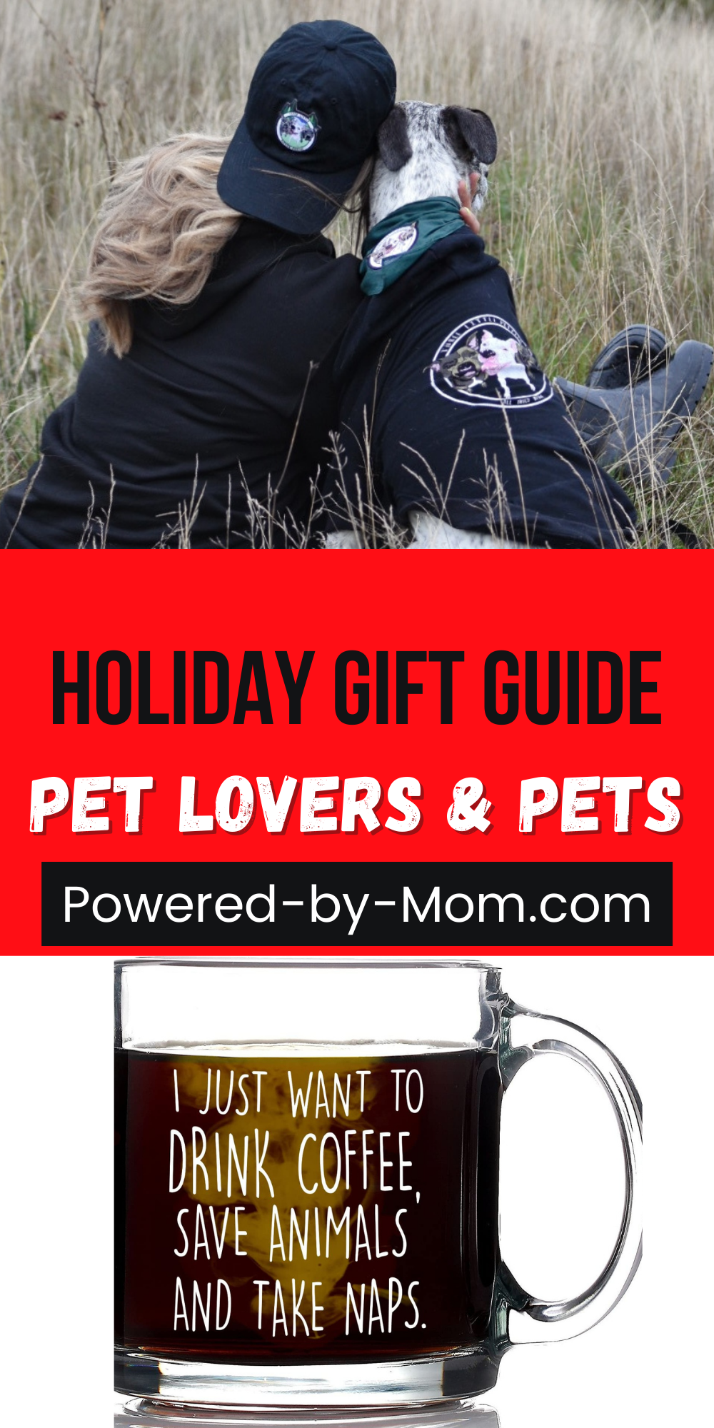 We know for many like us our pets are family so we need to celebrate them and the people who love them so there's gift ideas for pet lovers too.